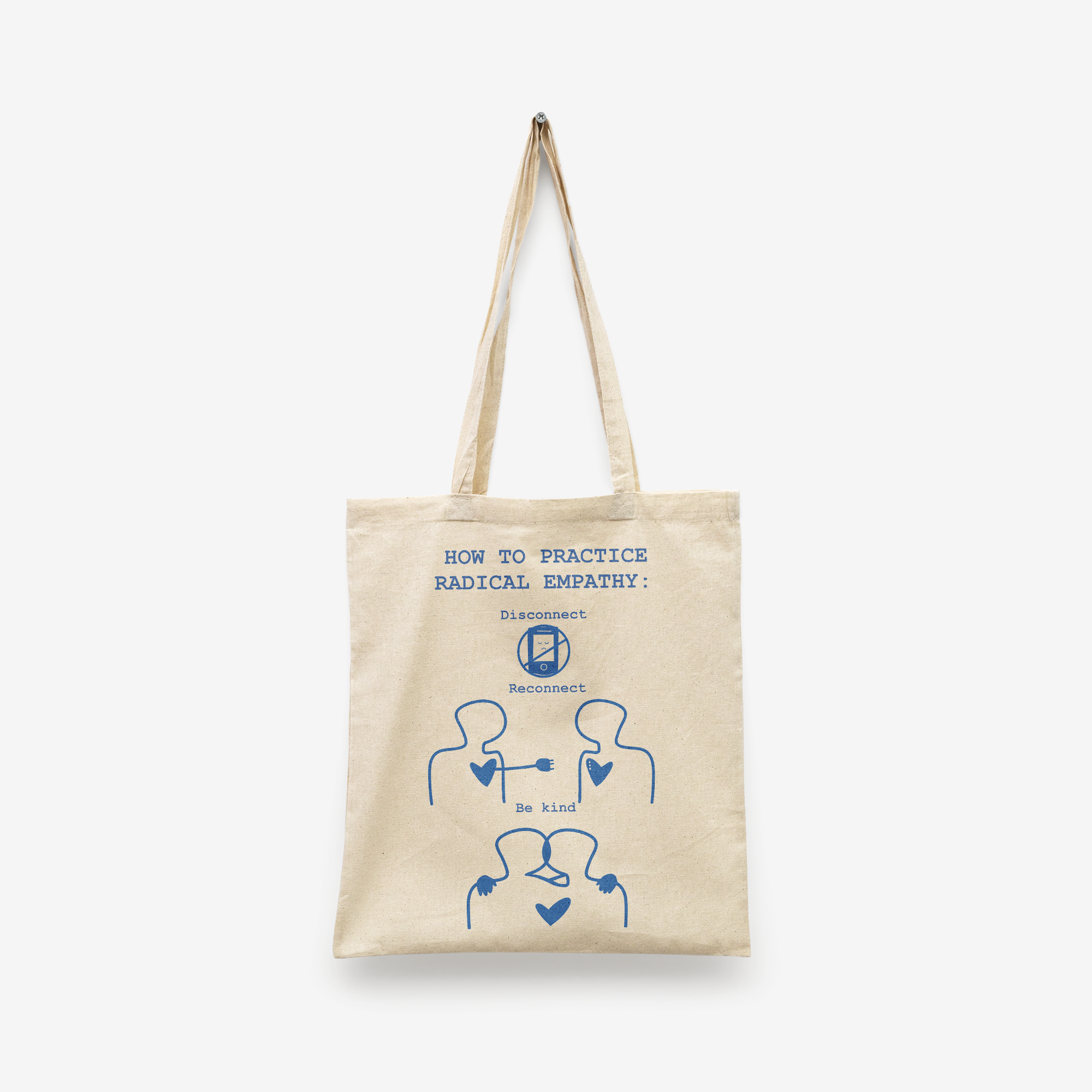 Tote bag ilustracion how to pratice radical empathy